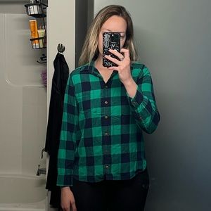 J crew buffalo check flannel shirt